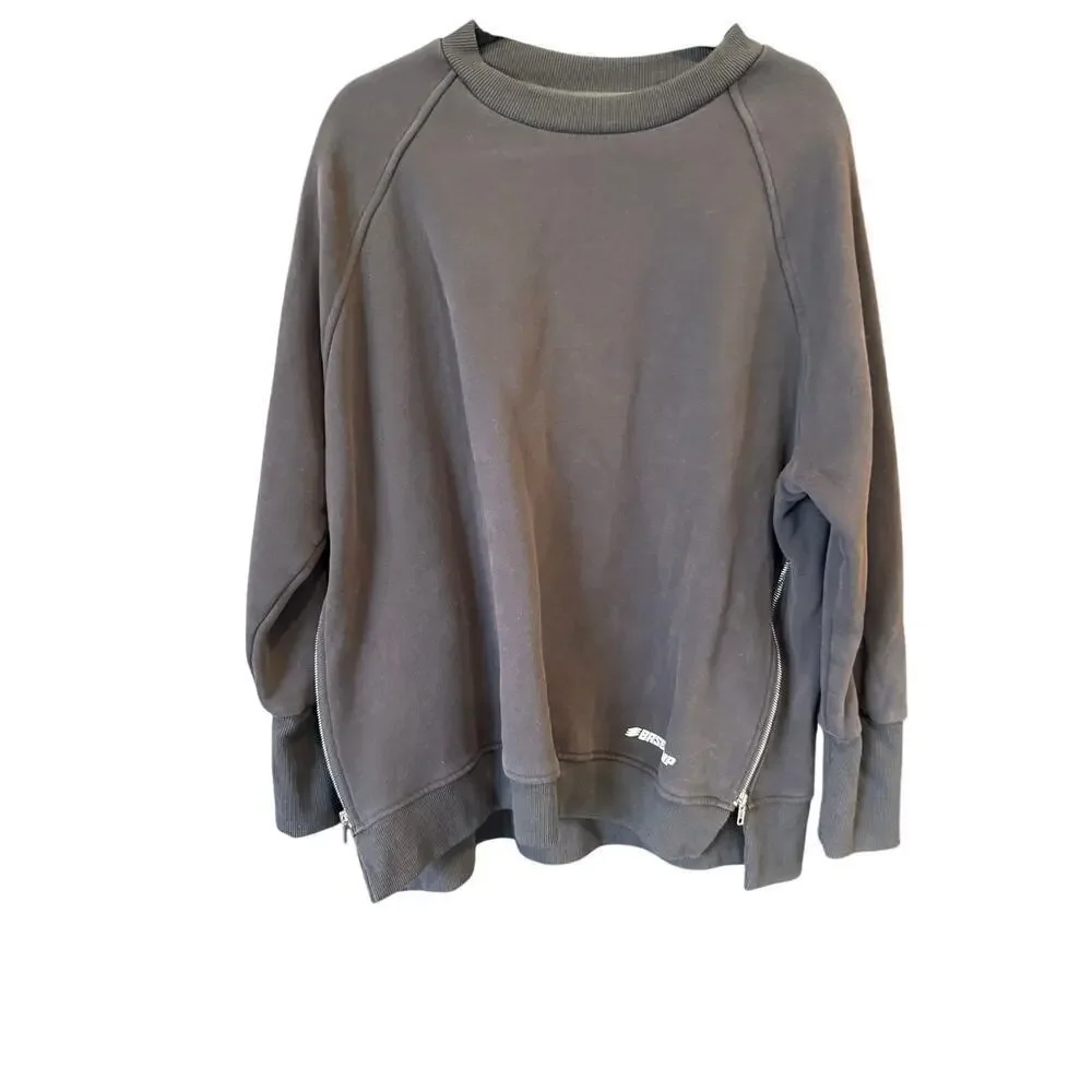 ALLFENIX Cult Australian Pilateswear Grey Basecamp Sweatshirt Women's Size XL
